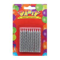 Свічки для торта Срібло, 10 шт MiC 151400000000218