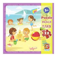 Пазл Пляж, 12 елементів (21х20 см) Gtoys LX04