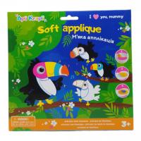 Мʼяка аплікація Сімʼя: Тукани, фоаміран Аплі Краплі АС-02