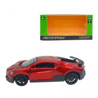 МАШИНА. АВТОПРОМ 1:39 BUGATTI (ЧЕРВОНА) Автопром AP43111