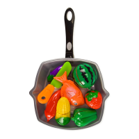 Іграшкові продукти на липучках 3016C зі сковородою  З кавуном