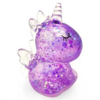 Антистрес жуйка-тягучка Єдиноріг 6 см (фіолетовий) MIC MS-24-11-82