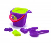 Відро з пісочним набором Сонечко (фіолетове) Максимус 5047
