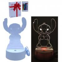 Нічник акриловий Стіч, 18 см, пульт, від мережі MIC C69356