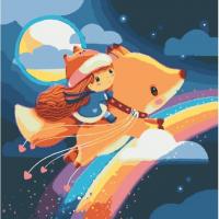 Картина по номерах зі світлодіодною підсвіткою Райдужний сон 40x50 см Riviera Blanca ГР1-018