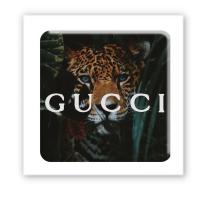 3D стікер Dark jungle cat (ціна за 1 шт) Tattooshka SX-147