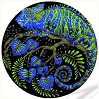 Вініл за номерами Хамелеон (30х30 см.) Strateg GP-6