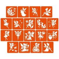 Набір трафаретів для біо-тату "Fairies №2" fairies2_5x5_18_1