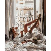 Картина за номерами Біля вікна Оптифрост 0113