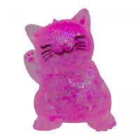 Іграшка антистрес жуйка-тягучка котик (рожевий) MIC M18587
