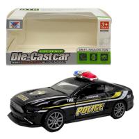 Машинка 1:32 металева інерційна поліцейська, (ЧОРНА) xu ye K175B9