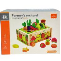 Логічна гра, деревʼяна (сортер, фігури, шнурівка, кілочки, 10 карток) MIC C73329