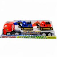 Автовоз інерційний 45 см, 2 екскаватора 18 см (помаранчевий) MIC 8585-4