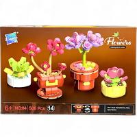 Конструктор Flowers. Сукуленти (505 дет) Zuanma 114-14