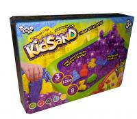 Кінетичний пісок KidSand (1200 г) з пісочницею (укр) Dankotoys KS-02-02U