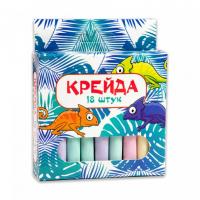 Крейда "Маленький круглий" 50107, 18 штук, різнокольорова