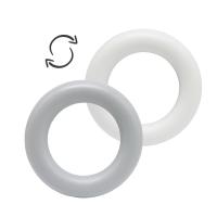 Брязкальце Кільце, сіро-білий Lindo 1616