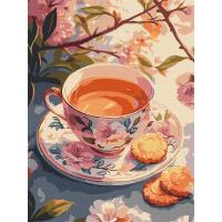 Картина по номерах Квітковий чай 30х40 см Ідейка KHO5722