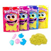 Кінетичний пісок Magic Sand, 500 г (жовтий) Strateg 39403-5