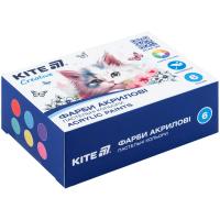 Фарби акрилові, 6 пастельних кольорів, 20 мл, Kite Creative Kite K-272
