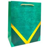 Пакет подарунковий, 23х18х10 см (СМАРАГДОВИЙ) MIC M48899
