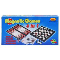 Шахи магнитні, шашки, нарди, карти 4 в 1 CHEN LE 3831A