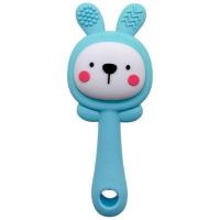 Силіконовий прорізувач-брязкальце Зайчик (МʼЯТНИЙ) Mega Zayka №0427