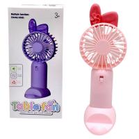 Вентилятор на USB Міні Холдер Вушки 18 см (РОЖЕВИЙ) MIC KA-23-5783