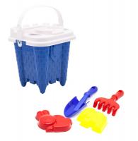 Дитячий пісочний набір Вежа синій Bamsic 1264