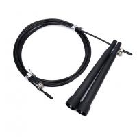 Скакалка швидкісна MS 3765(Black) 290 см, ручка пластик, мотузка гума+метал