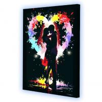 Картина по номерах  з гірляндою Обійми, 40x50 см Riviera Blanca ГР-028