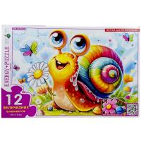 Гра-пазл (12 елементів), Равлик Київська фабрика іграшок 88427