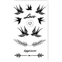 Тимчасові тату Ластівки Love Tattooshka L-16