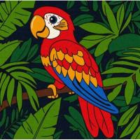 КАРТИНА ПО НОМЕРАХ ДЛЯ ДІТЕЙ ЯСКРАВИЙ ПАПУЖКА 25х25см Ідейка KHO6297