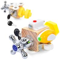 Дитячий розвиваючий Бізікуб 6 в 1 MD 0847 спінер, колесо, ключ, гвинт