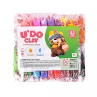 Набір для творчості (повітряний пластилін) UʼDO Clay 22 шт. брикет 10г Strateg 30873
