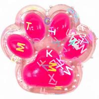 Лапка-антистрес (12 см) таба, прозоро-полунична MIC 712355