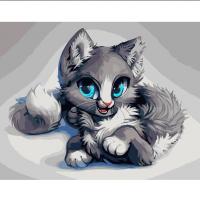 Картина за номерами Аніме-кошеня  Strateg DY181