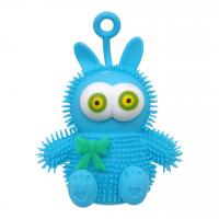 Антистрес-світяшка Зайчик (10 см) блакитний MIC MS-23-101B