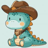 Картина за номерами Шериф Динозаврик 30х30 см Art Craft 15583-AC