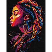 Картина по номерах Яскраві коси 30х40 см Ідейка KHO8494