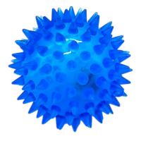 Мʼяч-їжачок гумовий зі світлом (СИНІЙ) MIC 3388P