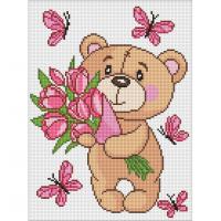 Алмазна мозаїка "Чарівний ведмедик" AMO8035, 30x40 см