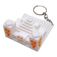 3D Брелоки MINECRAFT / МАЙНКРАФТ DESERT PYRAMID / ХРАМ В ПУСТЕЛІ KEYCHAIN, 3D друк OYTOY 01032100