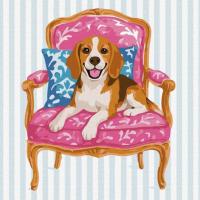 Картина за номерами Бігль 40x40см Ідейка KHO6781