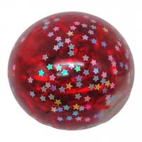 Антистрес з конфетті Кулька (5,5 см), рубіновий MIC KA-23-1298