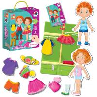 Гра настільна Магнітна одягалка. Олівер і Мія, укр Vladi Toys VT3702-12