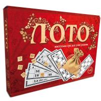 Настільна гра Лото, з дерев'яними фішками  Strateg 30656