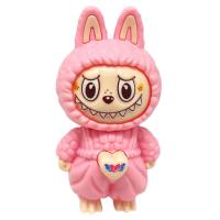 Іграшка-брелок Лабубу/LABUBU, змінює обличчя (РОЖЕВИЙ) MIC IGM102