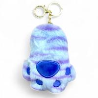 Брелок плюшевий  “Лапка”, висота 11 см, (синя) MIC M18648